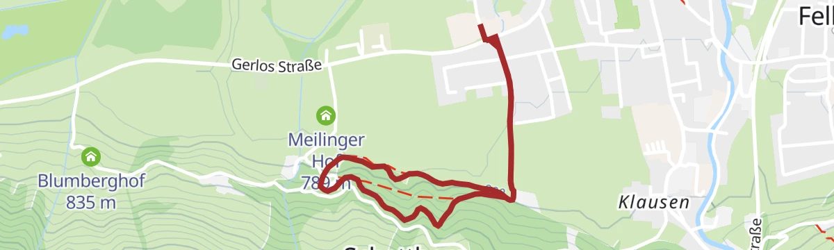 Route map: Mittersill: Kneipp Aktiv Lehrpfad Wegnr. 58